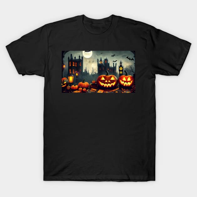 Halloween Pumpkins T-Shirt by Tee Trendz